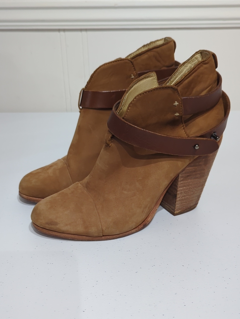 rag & bone Women's Harrow Boot in camel suede - size 37